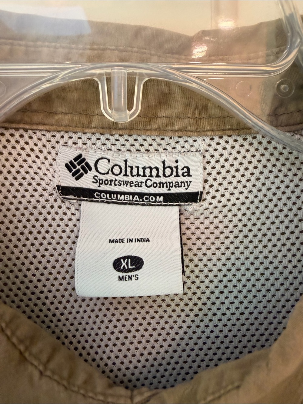 Columbia PFG Shirt Fishing Vented Short Sleeve Button Down Tan/Brown Men’s Sz XL - Picture 4 of 16